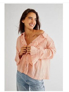 We The Free Savannah Ruffle Buttondown